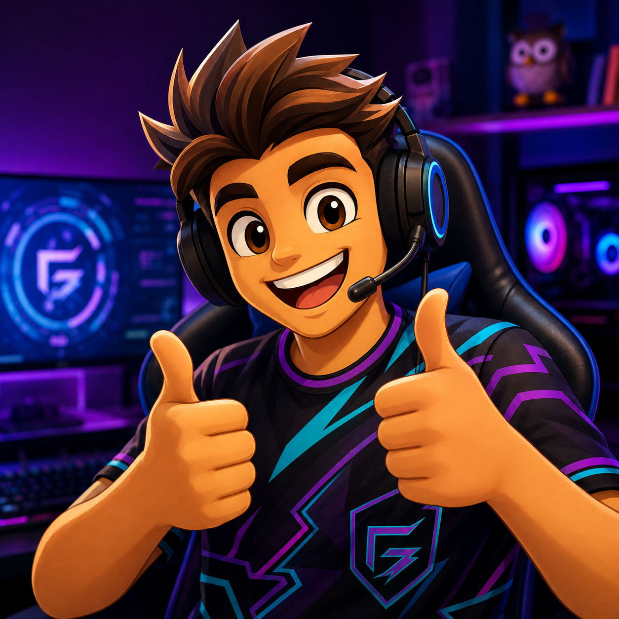 Personagem gamer do portal Bad Hunter